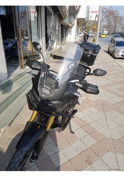 16-19 Honda Africa Twin Crf1000 Uzun Cam Zeus Şeffaf 58cm 4mm