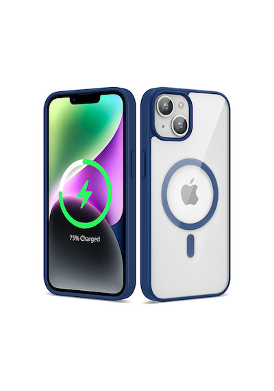 Apple iPhone Uyumlu 14 Kılıf Kenarlar İnce Arka Kısım Magsafe Kamera Yükseltili Silikon Pazarplus Açık Mavi