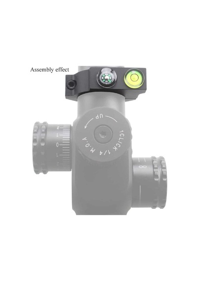 X-accu 30mm Offset Dürbün Terazisi - Pusulalı Scacd-05 Siyah