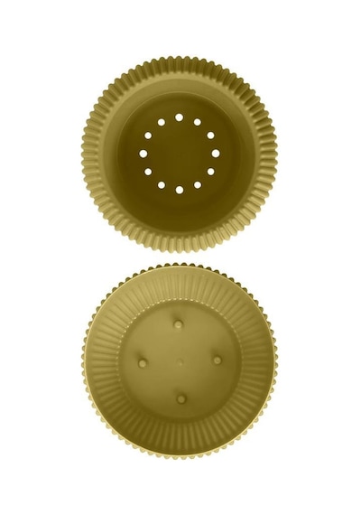 Omnipazar Krs-362 Plastik Mercan Kaktüs Saksı 0.35 Litre Soft Sarı 6 Adet