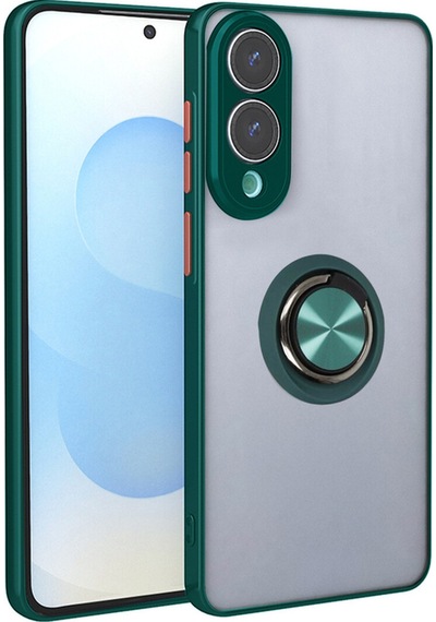 Samsung Galaxy S25 Edge İçin Kamera Korumalı Yüzüklü Kılıf - Leke Tutmaz Mat Ve Dayanıklı Yapı