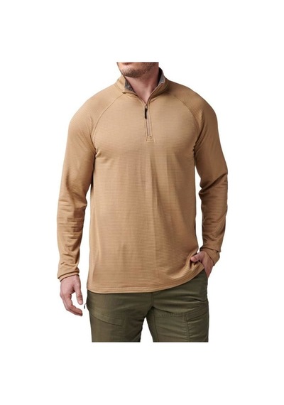 5.11 Stratos 1/4 Kısa Fermuar Sweat | Coyote Krem