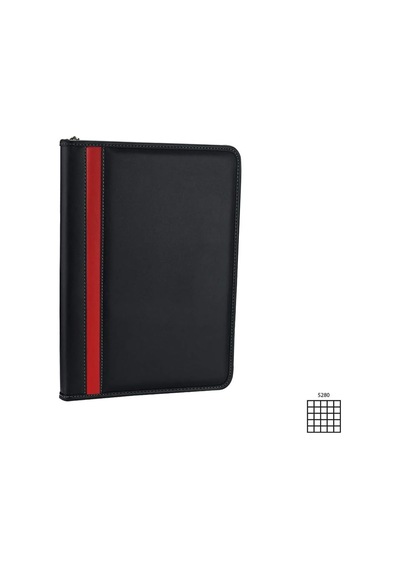 5280 Ajanda Tarihsiz Kareli Suni Deri Fermuarlı 4 Halka Mekanizmalı Hesap Makineli Organizer, Siyah, 21x27 Cm. Çok Renkli 5280 Ajanda Tarihsiz Kareli Suni Deri Fermuarlı 4 Halka Mekanizmalı Hesap Makineli Organizer, Siyah, 21x27 Cm. Çok Renkli