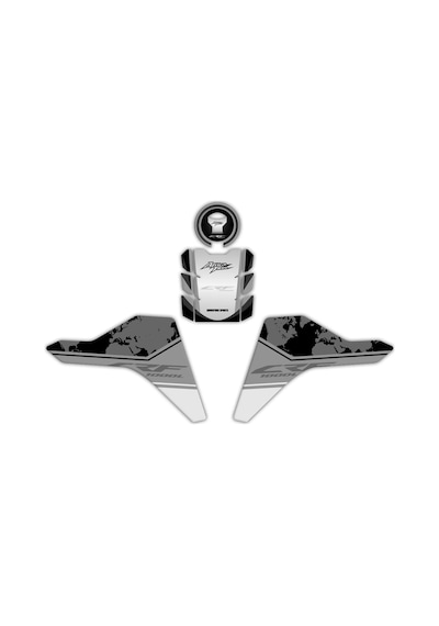 GP Kompozit Honda Africa Twin CRF1000L 2018-2019 Uyumlu Tank Pad Seti Siyah