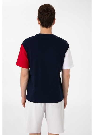 U.S. Polo Assn. Erkek Comfort Fit Bisiklet Yaka Lacivert Tişört 50306921-VR033