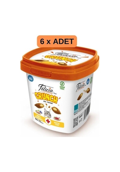 Felicia Crunch Hairball Tahılsız Kedi Ödül Maması 100gr X 6 Adet