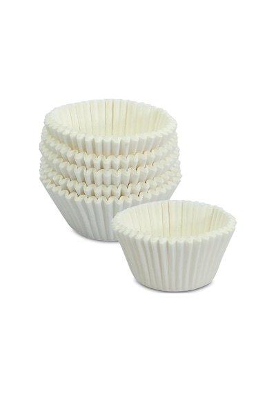 Kafem Muffin Kek Kapsülü Beyaz Küçük Boy No:1 100lü X 50 Paket Koli - K41 Beyaz