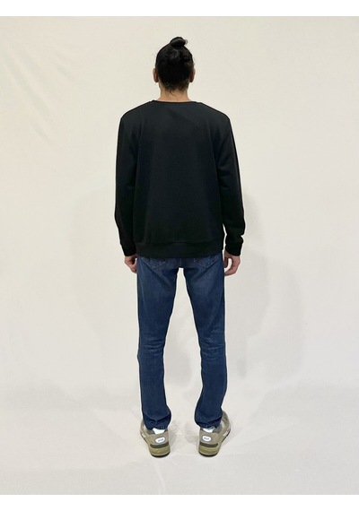 Erkek Bisiklet Yaka Rahat Kalıp 3 İplik Kalın Orta Brooklyn Nakışlı Sweatshirt Spr24sw34 Siyah Erkek Bisiklet Yaka Rahat Kalıp 3 İplik Kalın Orta Brooklyn Nakışlı Sweatshirt Spr24sw34 Siyah