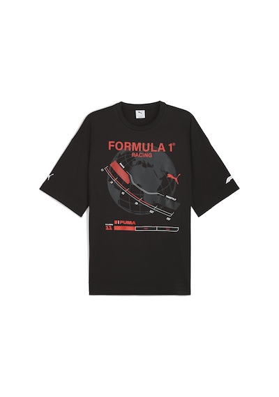 Puma 632655-01 F1 Graphic Tee - Relaxed Tişört Erkek T-shirt SIYAH