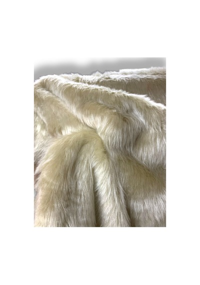 Zp Ymf Uzun Tüylü, Bej Krem Brisa Peluş Kumaş 100x150cm Ev Tekstili Peluş Kumaş Bej Bej