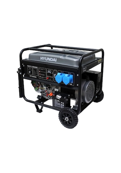 Hyundai HHY12000E 10 Kw Monofaze Marşlı 27l Bakır Sargı 2x32a Benzinli Jeneratör