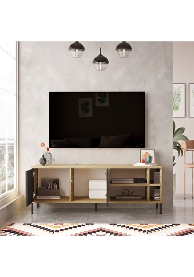 Arya 140cm Tv Ünitesi Sehpası Metal Ayaklı 140cm Keçe-siyah Ary8-kl Keçe - Siyah Arya 140cm Tv Ünitesi Sehpası Metal Ayaklı 140cm Keçe-siyah Ary8-kl Keçe - Siyah