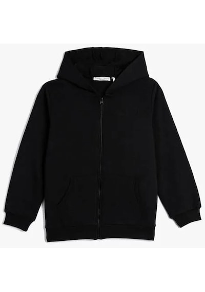 Koton Erkek Çocuk Sweatshirt Siyah 4wkb10031tk 24ky59000134 Y5901