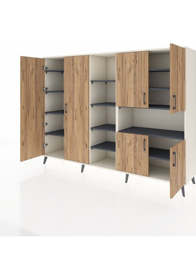 Hyperion Dolap 13 Raflı 6 Kapaklı 220x44x163 Aytaşı-çam/antrasit Atlas Çam/antrasıt - Aytası Hyperion Dolap 13 Raflı 6 Kapaklı 220x44x163 Aytaşı-çam/antrasit Atlas Çam/antrasıt - Aytası