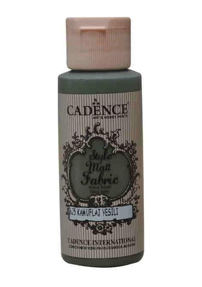 Cadence Style Matt Fabric Kumaş Boyası F-625 Kamuflaj Yeşili