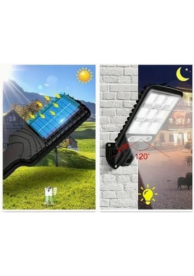 Güneş Enerjili Sensörlü Sokak Lambası