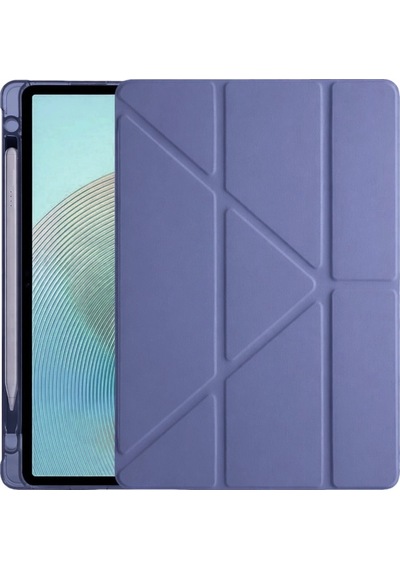 Xiaomi Redmi Pad 2 Kalemlikli Mars Tablet Kılıfı - Lavender Arka Kapak