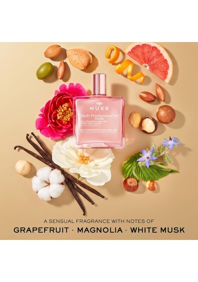 Huile Prodigieuse Or Florale 50 Ml Çok Amaçlı Parıltılı Kuru Yağ 0.3 ML