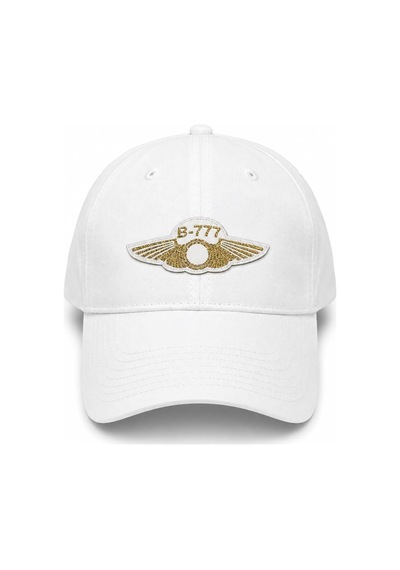 Şapka Beyaz "b-777" Kırmız Mavi Beyaz