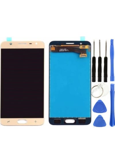 Te Samsung Uyumlu J7 Prime 2 G611 Lcd Ekran Gold + Tamir Seti