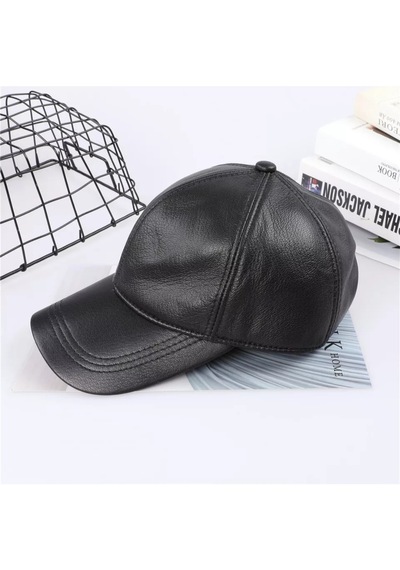 Hakiki Deri Beyzbol Kep Şapka Unisex