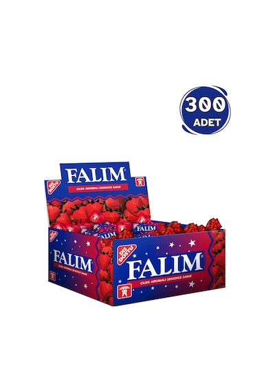 Falım Çilek Aromalı Sakız 100 X 1,4g- 3 Adet