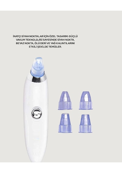 Güçlü Vakumlu Siyah Nokta Temizleyici Cilt Pürüzlerini Gideren