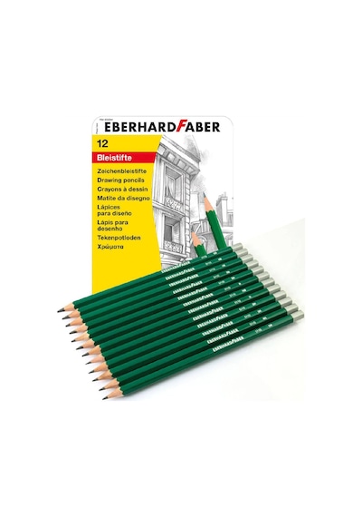 Eberhard Faber Artist Color 12'Li Dereceli Çizim Kalemi  Ef-516913