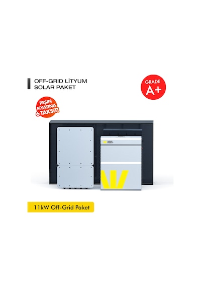 Werer Energy   11kW Off-Grid Solar Paket - LiFePO4 Batarya/Inverter/Solar Panel