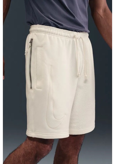 Nike Giannis Fleece 8" Mens Short Erkek Fransız Havlu Kumaş 20 Cm Şort Beyaz Beyaz
