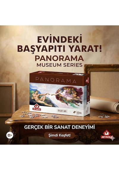 Ademin Yaratılışı 1000 Parça Panorama Puzzle Standart