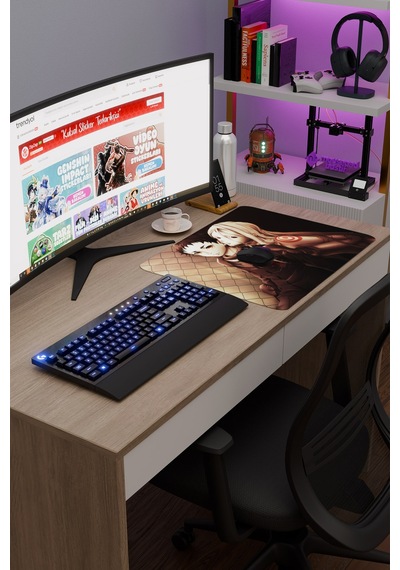 Deadman Wonderland Anime V3 - 48x40 Xl Gaming Kauçuk Kaymaz Taban Mouse Pad Fare Altlığı