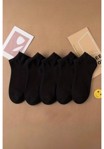 Hitit Socks Hitit Sock Erkek 10 Çift Premium Kalite Pamuklu Düz Patik Siyah Beyaz Asorti