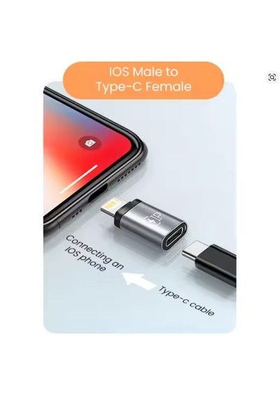 Type C Lightning Çevirici Dönüştürücü Apple Uyumlu iPhone Dan Android E Çeviri