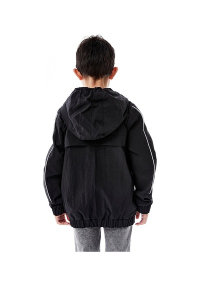 Benitto Kids Erkek Çocuk Kapüşonlu Yağmurluk 51362 Siyah