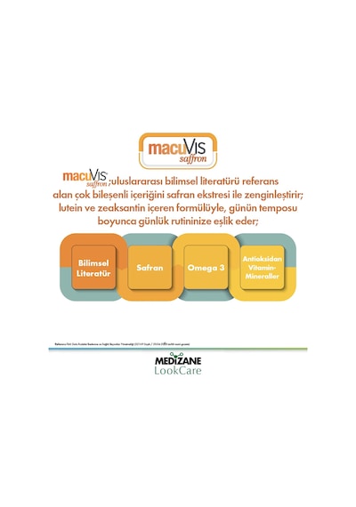 Medizane LookCare MacuVIS Saffron Gıda Takviyesi 30 Kapsül
