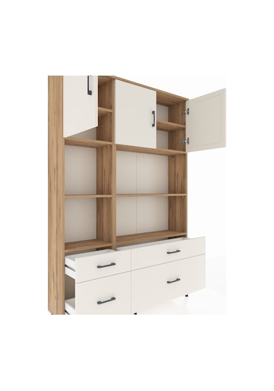 Arges Dolap 8 Raflı 4 Çekmeceli 3 Kapaklı 132x30x195 Çam-ayta... Çam Arges Dolap 8 Raflı 4 Çekmeceli 3 Kapaklı 132x30x195 Çam-ayta... Çam