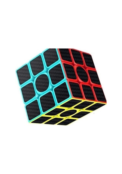 Birlik Zeka Küpü Karbon Fiber Kaplama Rubik Küp