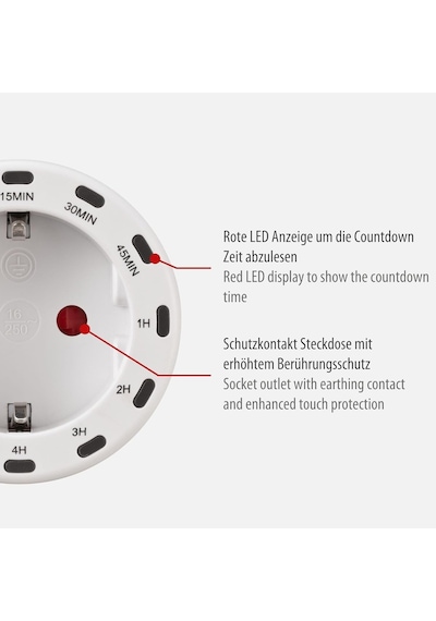 Ayrex Brennenstuhl Iç Mekan Kullanımı Için 12 Proglamlı Led Işıklı Zaman Ayarlı Priz