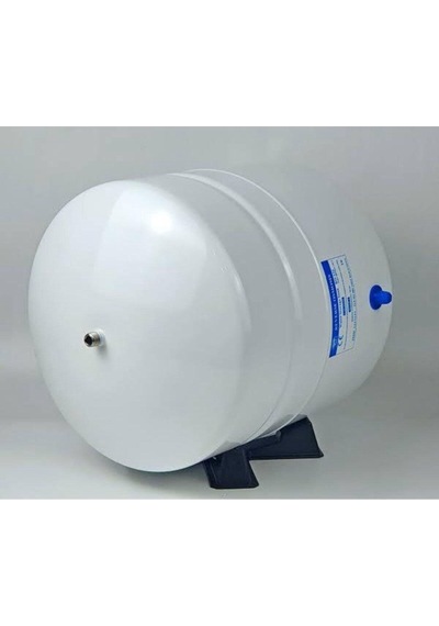 8 Litre Çelik Su Artıma Tankı Tank Vanası Beyaz