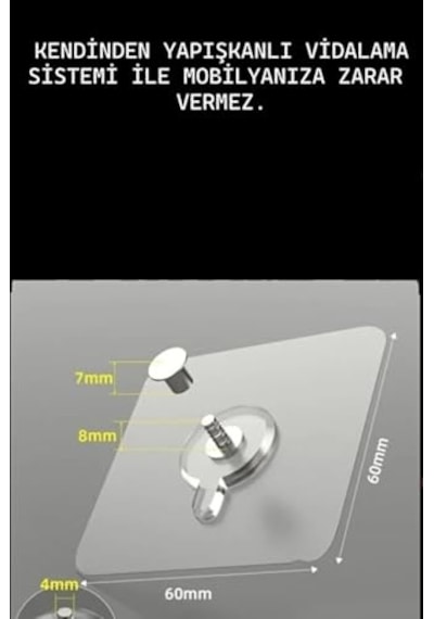 Tr Vidasız Montajsız Kendinden Yapışkanlı Lcd Tv Kemeri Çoçuk Y Tipi Deprem Koruma Güvenlik Askısı