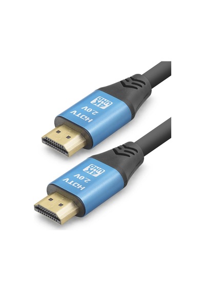 Ers Hdmi 2.0 Kablo 4k Uhd 19+1 Od 8.0 Mm 1.5 M - Siyah Mavi Nd4050