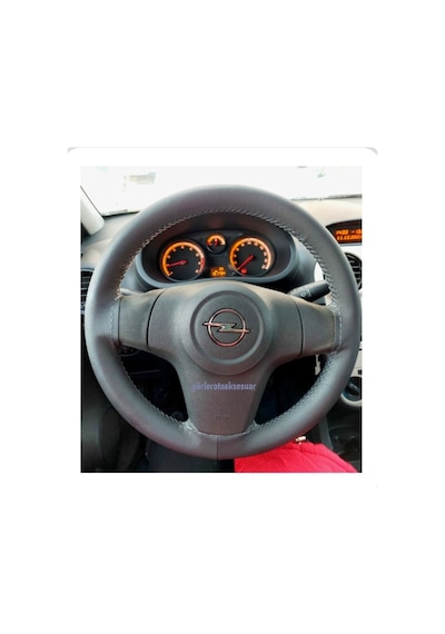 Opel Corsa Dikmeli Direksiyon Kılıfı Soft Gri Renk