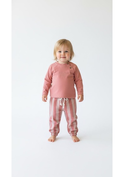 Miababy Çizgili Mummy&dadys Girl 2 Li Takım Pudra