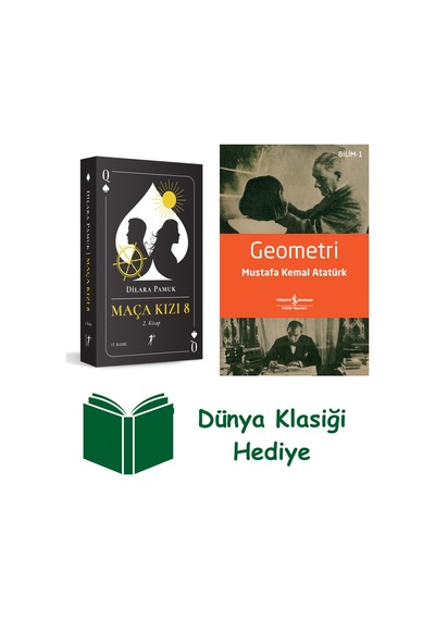 Maça Kızı 8 - 2. Kitap + Geometri + Dünya Klasiği Hediye