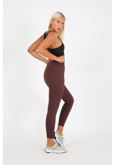 Aurafit Art-4102 Yüksek Bel Fitilli Toparlayıcı İnterlok Beli Kalın Lastikli Kadın Örme Tayt Kahverengi Aurafit Art-4102 Yüksek Bel Fitilli Toparlayıcı İnterlok Beli Kalın Lastikli Kadın Örme Tayt Kahverengi