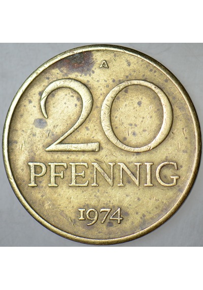Doğu Almanya 20 Pfennıg 1974 A Ddr.