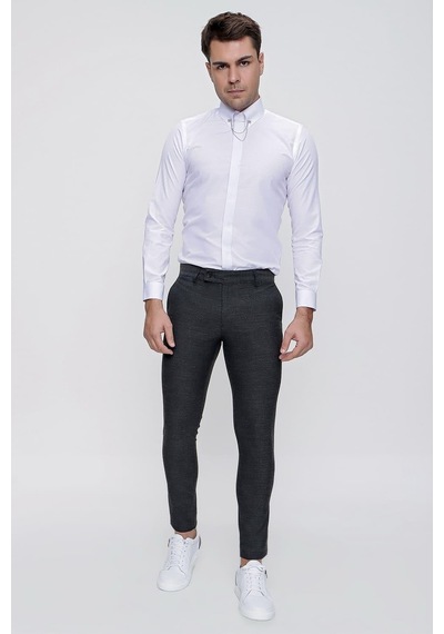 Efor P 1086 Slim Fit Antrasit Spor Pantolon Antrasit