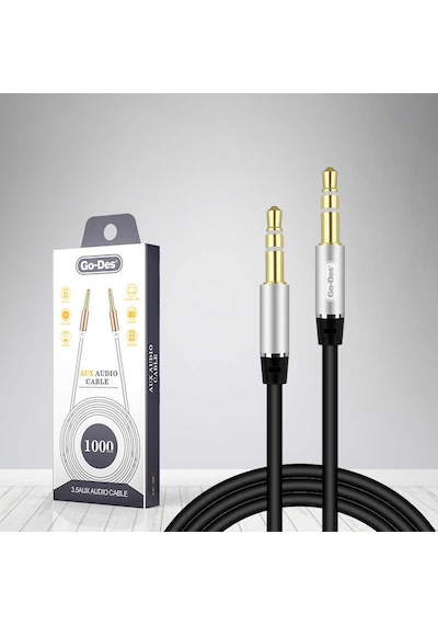 Go Des GAC-209 Aux Kablo 100 cm 3.5 mm Audio Ses Kablosu ZORE-220411