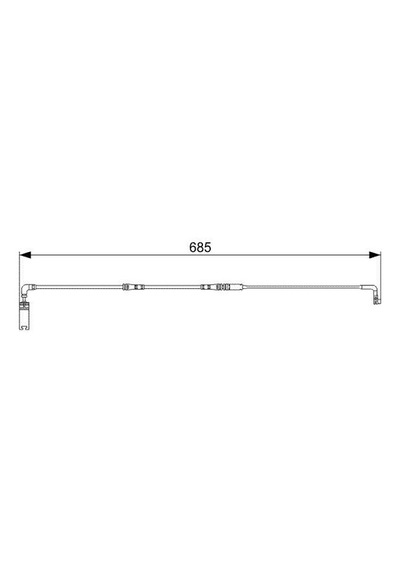 Bosch 1987473003 Balata Fişi Arka Bmw E60 E63 E64 34356789493 1 Takım